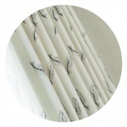 Mörkläggningsgardiner Med Nordiska Fjädermönster För Vardagsrum/Sovrum