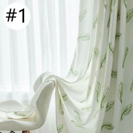 Mörkläggningsgardiner Med Nordiska Fjädermönster För Vardagsrum/Sovrum