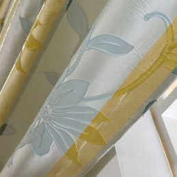 Nordiska Mörkläggningsgardiner Blommig Jacquardgardin Måttbeställd Gardin För Vardagsrum/Sovrum