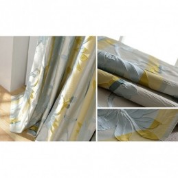 Nordiska Mörkläggningsgardiner Blommig Jacquardgardin Måttbeställd Gardin För Vardagsrum/Sovrum