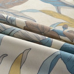 Nordiska Mörkläggningsgardiner Med Bomullsmönster För Vardagsrum Och Sovrum