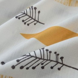 Miljöskyddande Mörkläggningsgardin Måttbeställd Gardin Amerikansk Stil Lövtryck Rum Mörkläggningsgardin Sovrum