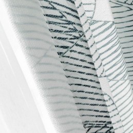 Nordisk Mörkläggningsgardin Måttbeställd Gardin Med Tryckta Löv För Vardagsrum/Sovrum