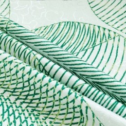 Nordisk Mörkläggningsgardin Måttbeställd Gardin Med Tryckta Löv För Vardagsrum/Sovrum