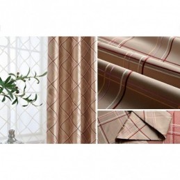 Nordisk Mörkläggningsgardin Måttbeställd Gardin Romb Jacquard För Vardagsrum Sovrum