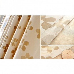 Mörkläggningsgardin Måttbeställd Gardin Nordisk Blomma Jacquard För Vardagsrum Sovrum