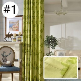 Mörkläggningsgardin Måttbeställd Gardin Nordisk Blomma Jacquard För Vardagsrum Sovrum