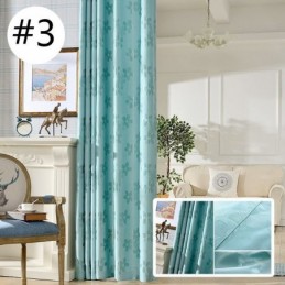 Mörkläggningsgardin Måttbeställd Gardin Nordisk Blomma Jacquard För Vardagsrum Sovrum