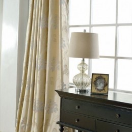 Mörkläggningsgardiner I Europeisk Stil, Blommig Jacquardgardin, Måttbeställd Gardin För Vardagsrum Och Sovrum