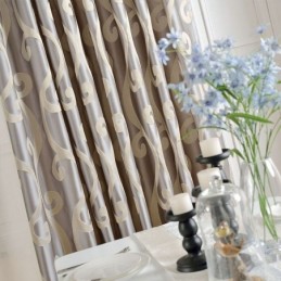 Mörkläggningsgardin Måttbeställd Gardin Nordisk Jacquard För Vardagsrum Sovrum