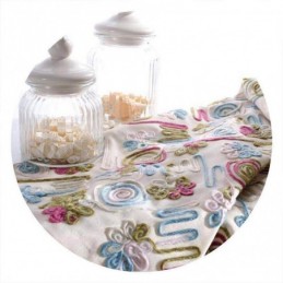 Nordisk Stil Mörkläggningsgardiner Poly Bomull Broderad För Vardagsrum Sovrum