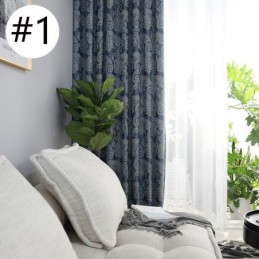 Mörkläggningsgardin I Jacquard, Måttbeställd, För Vardagsrum Och Sovrum