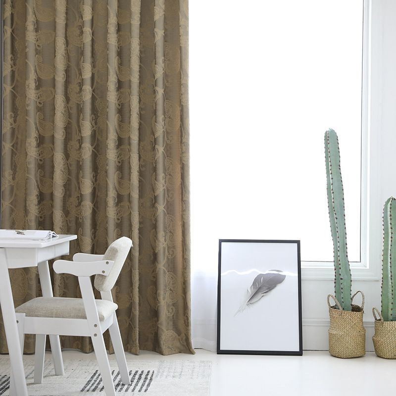 Mörkläggningsgardin Måttbeställd Gardin Nordisk Jacquard För Vardagsrum Sovrum