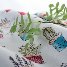 Nordisk Mörkläggningsgardin Måttbeställd Gardin Krukväxt Tryckt För Vardagsrum Sovrum