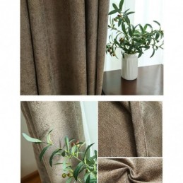 Mörkläggningsgardin Måttbeställd Gardin Nordisk Enfärgad Jacquard För Vardagsrum/Sovrum