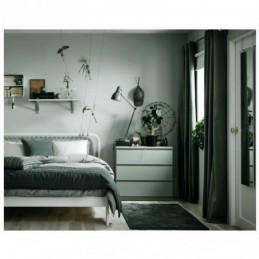 Mörkgrön Flanellgardin Mörkläggningsgardin Minimalistisk Enfärgad Tyg Vardagsrum Sovrum