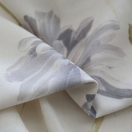 Nordiska Mörkläggningsgardiner Bomullstryck Blommigt Fönster