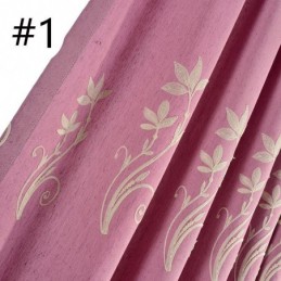 Nordisk Vindgardin Med Mörkläggningsgardin, Måttbeställd, Broderad Bomull Och Linne