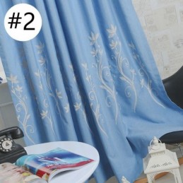 Nordisk Vindgardin Med Mörkläggningsgardin, Måttbeställd, Broderad Bomull Och Linne