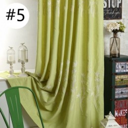 Nordisk Vindgardin Med Mörkläggningsgardin, Måttbeställd, Broderad Bomull Och Linne