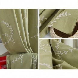 Mörkläggningsgardiner I Bomull, Nordiska Grenar, Broderade