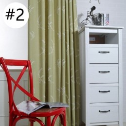 Mörkläggningsgardiner I Bomull, Nordiska Grenar, Broderade