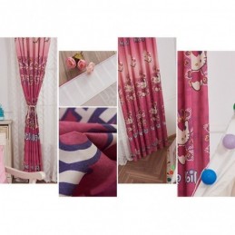 Mörkläggningsgardiner I Bomull Med Barnmotiv, Kattungetryck, För Vardagsrum Och Sovrum