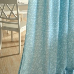 Mörkläggningsgardin I Bomull, Måttbeställd, Nordisk Blommig Mönstrad Gardin För Vardagsrum/Sovrum