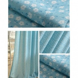 Mörkläggningsgardin I Bomull, Måttbeställd, Nordisk Blommig Mönstrad Gardin För Vardagsrum/Sovrum