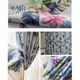 Nordiska Mörkläggningsgardiner Med Växttryck För Vardagsrum Och Sovrum