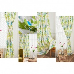 Mörkläggningsgardin Måttbeställd Gardin För Vardagsrum/Sovrum Nordiskt Tryckta Löv