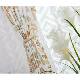 Mörkläggningsgardin Måttbeställd Gardin För Vardagsrum/Sovrum Nordiskt Tryckta Löv