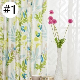 Mörkläggningsgardin Måttbeställd Gardin För Vardagsrum/Sovrum Nordiskt Tryckta Löv