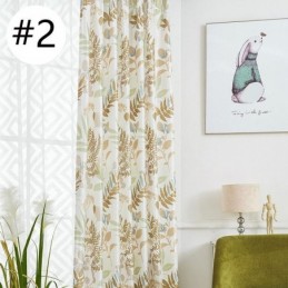 Mörkläggningsgardin Måttbeställd Gardin För Vardagsrum/Sovrum Nordiskt Tryckta Löv
