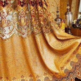 Europeiska Broderade Gardiner Lyxiga För Vardagsrum Och Sovrum