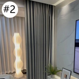 Moderna Mörkläggningsgardiner I Enfärgad Jacquard För Vardagsrum