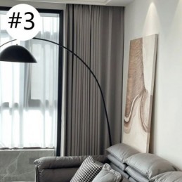 Moderna Mörkläggningsgardiner I Enfärgad Jacquard För Vardagsrum