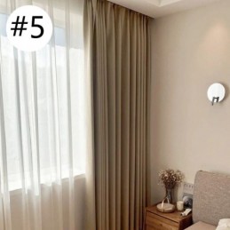 Moderna Mörkläggningsgardiner I Enfärgad Jacquard För Vardagsrum