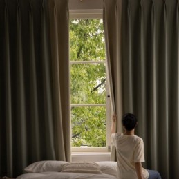 Moderna Lapptäcksgardiner Måttbeställda Mörkläggningsgardiner För Vardagsrum/Sovrum