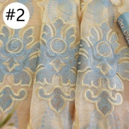 Broderad Mörkläggningsgardin, Måttbeställd Gardin, Europeisk Stil, Fönstergardiner För Vardagsrum