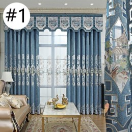 Lyxig Gardin, Måttbeställd Gardin Med Broderat Mönster För Vardagsrum Och Sovrum