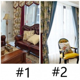 Nordisk Jacquardgardin Måttbeställd Mörkläggningsgardin För Vardagsrum/Sovrum