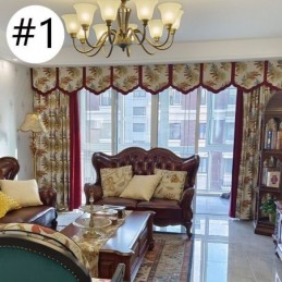 Nordisk Jacquardgardin Måttbeställd Mörkläggningsgardin För Vardagsrum/Sovrum