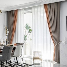 Moderna Sömmar, Måttbeställda Gardingardiner I Chenille, Mörkläggningsgardin För Vardagsrum, Sovrum