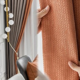 Moderna Sömmar, Måttbeställda Gardingardiner I Chenille, Mörkläggningsgardin För Vardagsrum, Sovrum