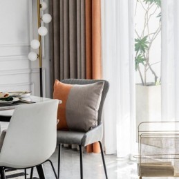 Moderna Sömmar, Måttbeställda Gardingardiner I Chenille, Mörkläggningsgardin För Vardagsrum, Sovrum