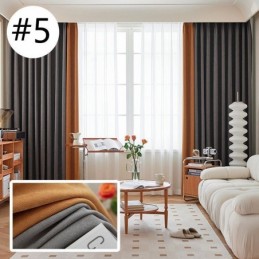 Moderna Sömmar, Måttbeställda Gardingardiner I Chenille, Mörkläggningsgardin För Vardagsrum, Sovrum