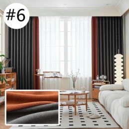 Moderna Sömmar, Måttbeställda Gardingardiner I Chenille, Mörkläggningsgardin För Vardagsrum, Sovrum