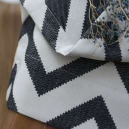 Lyxiga Jacquardgardiner Vågiga Randiga Mörkläggningsgardiner För Vardagsrum