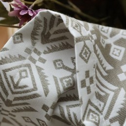 Lyxiga Jacquardgardiner Geometriska Mörkläggningsgardiner För Vardagsrum